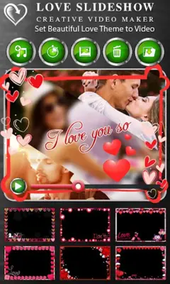 Romantic Love Video Maker android App screenshot 0